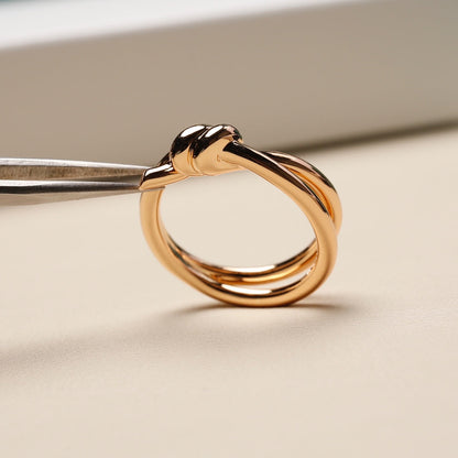 [Stellar jewels]KNOT RING PINK GOLD