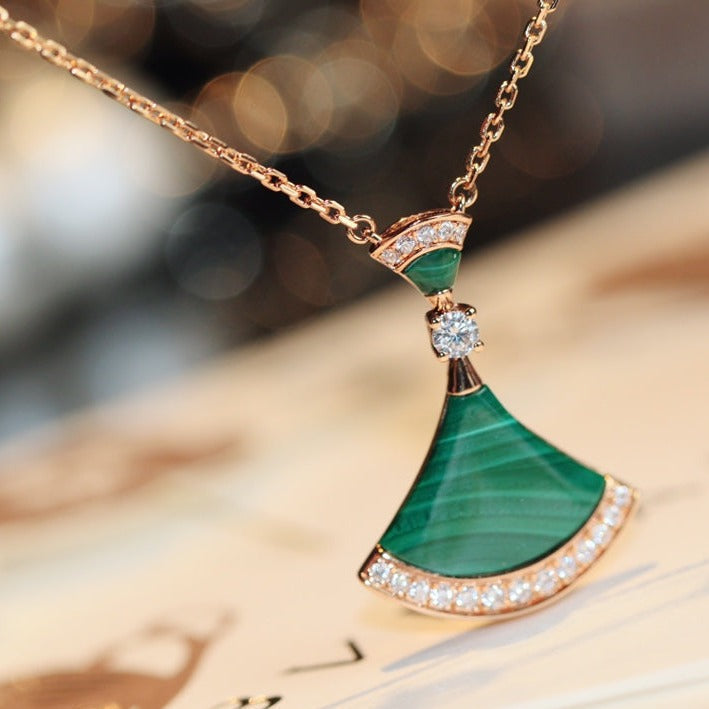 [Stellar Jewelry]DREAM NECKLACE MALACHITE DIAMOND