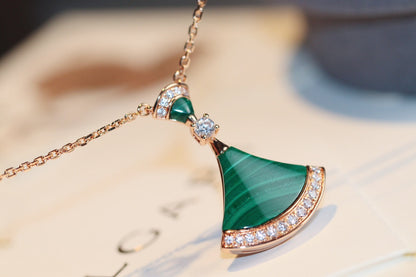 [Stellar Jewelry]DREAM NECKLACE MALACHITE DIAMOND
