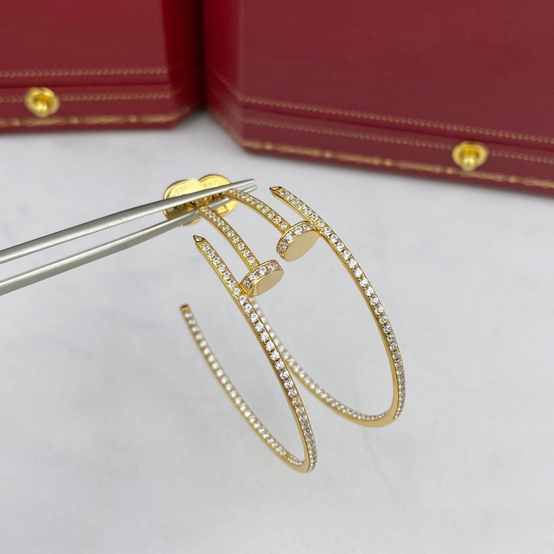 [Stellar Jewelry]JUSTE EARRINGS FULL DIAMONDS 1.8MM