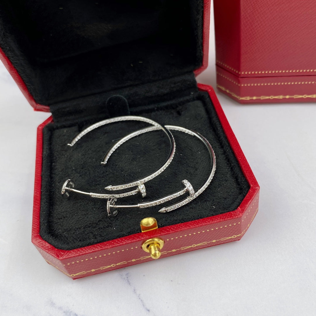 [Stellar Jewelry]JUSTE EARRINGS FULL DIAMONDS 1.8MM
