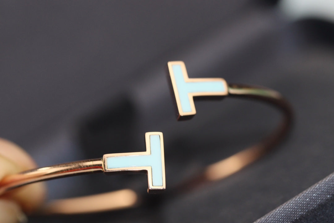 [Stellar jewels]T BRACELET 1.8MM TURQUOISE PINK GOLD