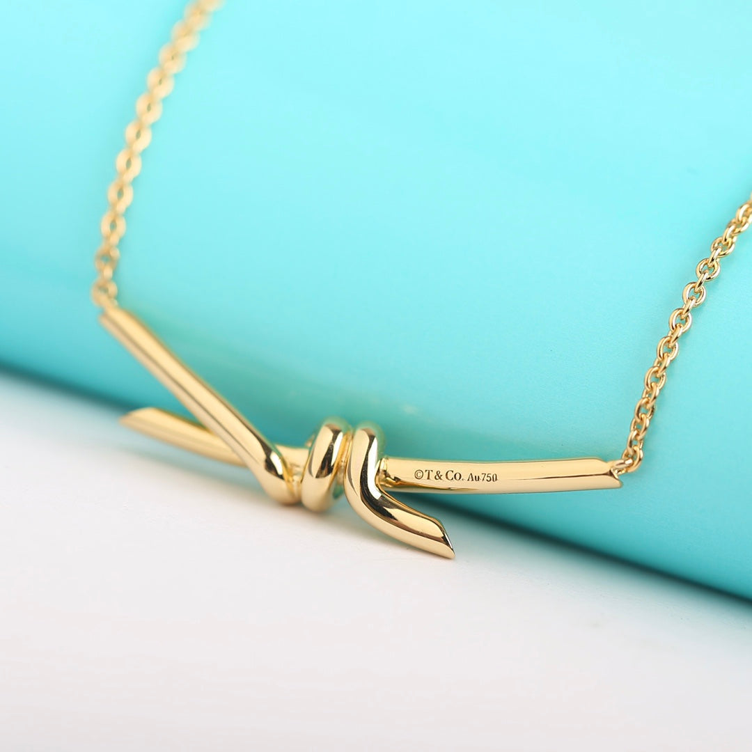 [Stellar jewels]KNOT NECKLACE GOLD