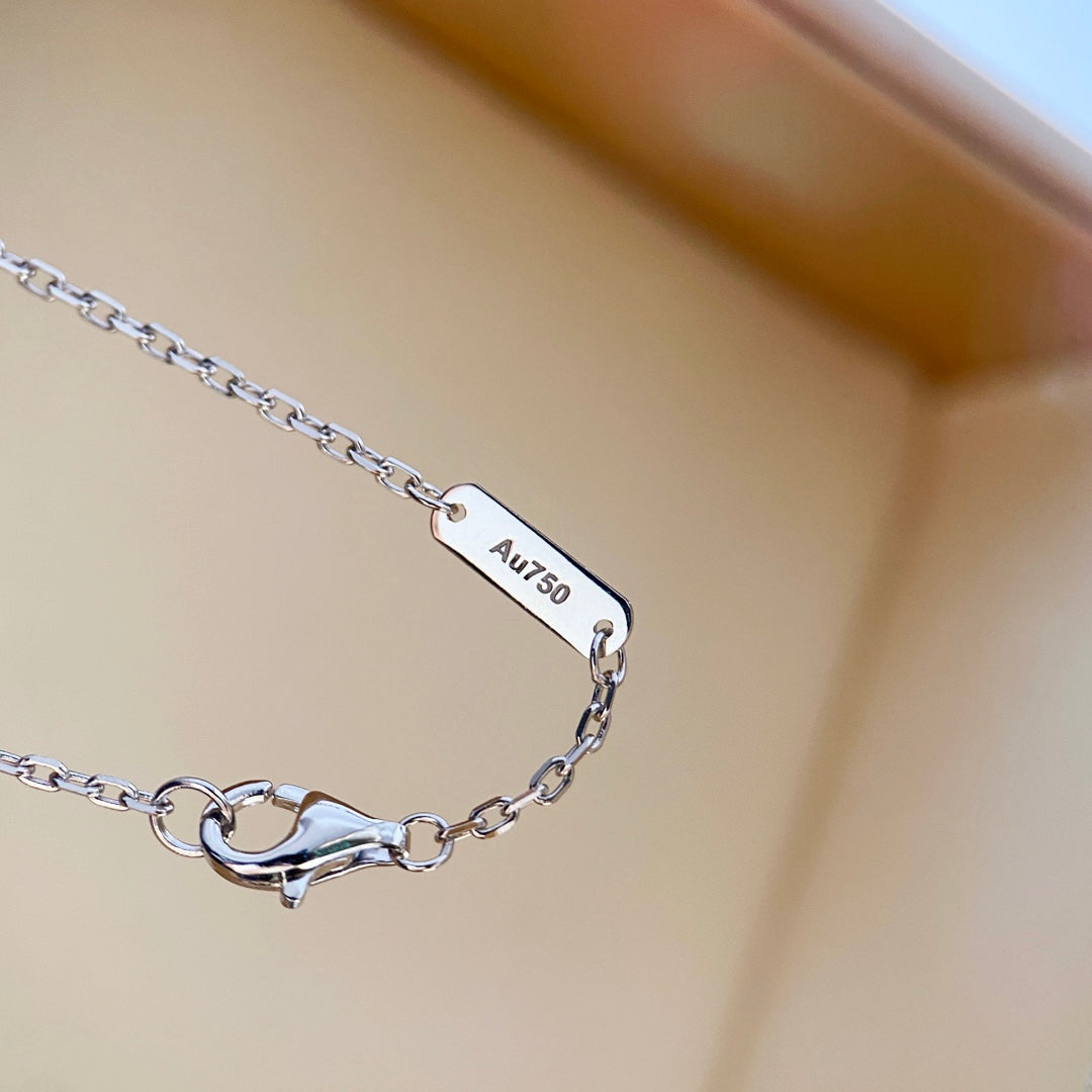 [Stellar Jewelry]CLOVER DIAMOND NECKLACE SILVER