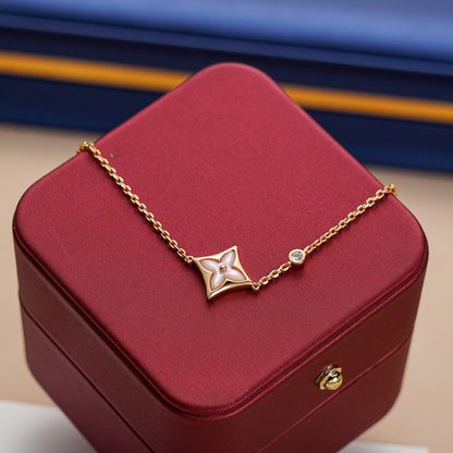 [Stellar Jewelry]STAR 1 DIAMOND PINK GOLD BRACELET