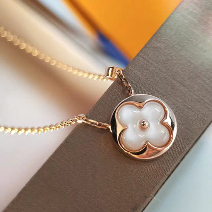 [Stellar Jewelry]SUN MOP GOLD 1 DIAMOND NECKLACE