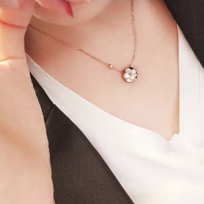 [Stellar Jewelry]SUN MOP GOLD 1 DIAMOND NECKLACE