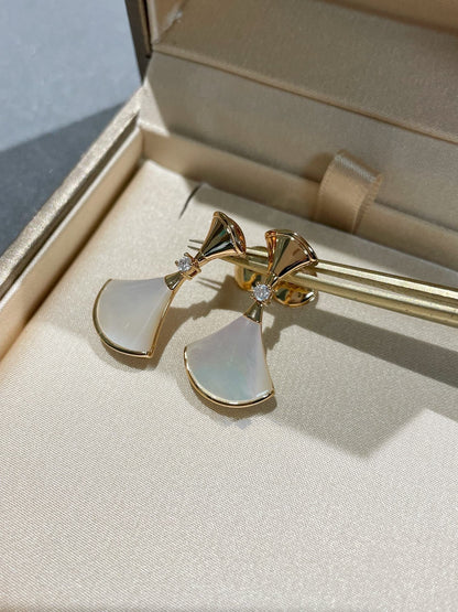 [Stellar Jewelry]DREAM MOP 1 DIAMOND EARRINGS