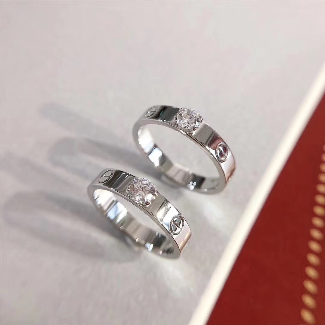 [Stellar Jewelry]LOVE RING 3.6MM 1 BIG DIAMOND