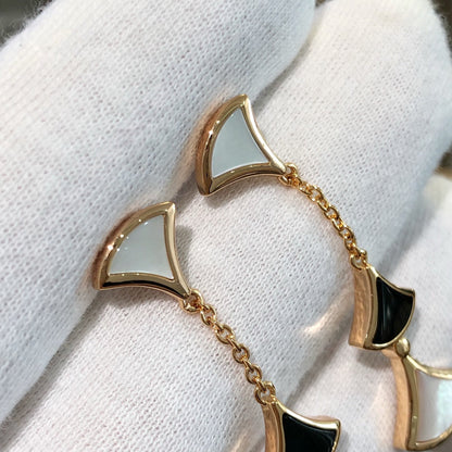 [Stellar Jewelry]DREAM EARRINGS 3 MOTIFS ONYX MOP PINK GOLD