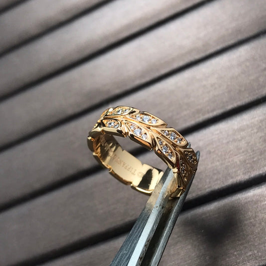 [Stellar jewels]OLIVE LEAF RING DIAMONDS