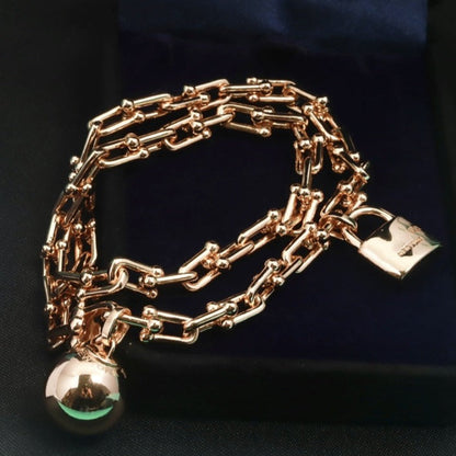 [Stellar jewels]HARDWEAR WRAP PINK GOLD BRACELET