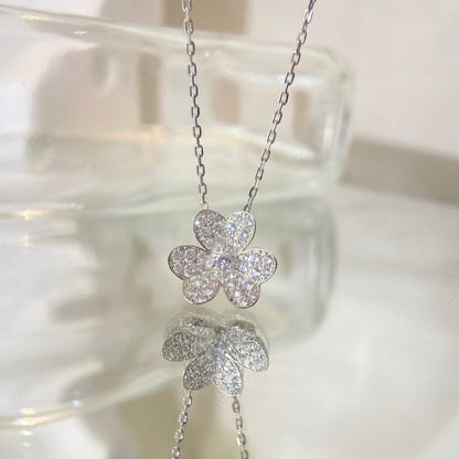 [Stellar Jewelry]FLOWER DIAMOND NECKLACE