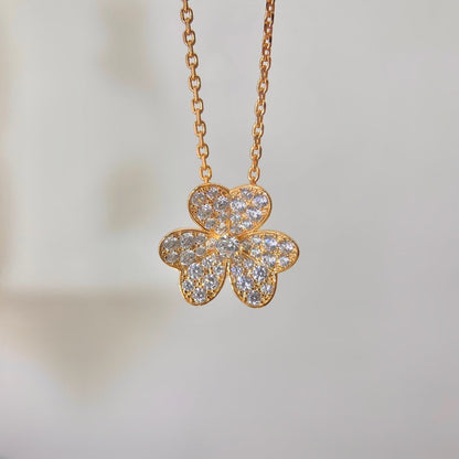 [Stellar Jewelry]FLOWER DIAMOND NECKLACE