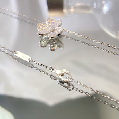 [Stellar Jewelry]FLOWER DIAMOND NECKLACE