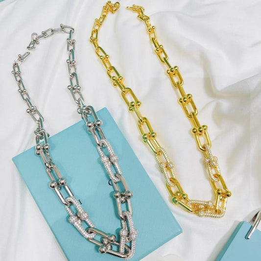 [Stellar jewels]HARDWEAR NECKLACE DIAMOND PAVED