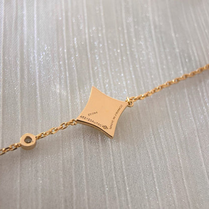 [Stellar Jewelry]COLOR STAR PINK GOLD DIAMOND BRACELET
