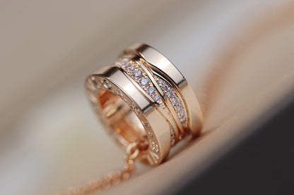 [Stellar Jewelry]ZERO 1 PINK GOLD DIAMOND NECKLACE