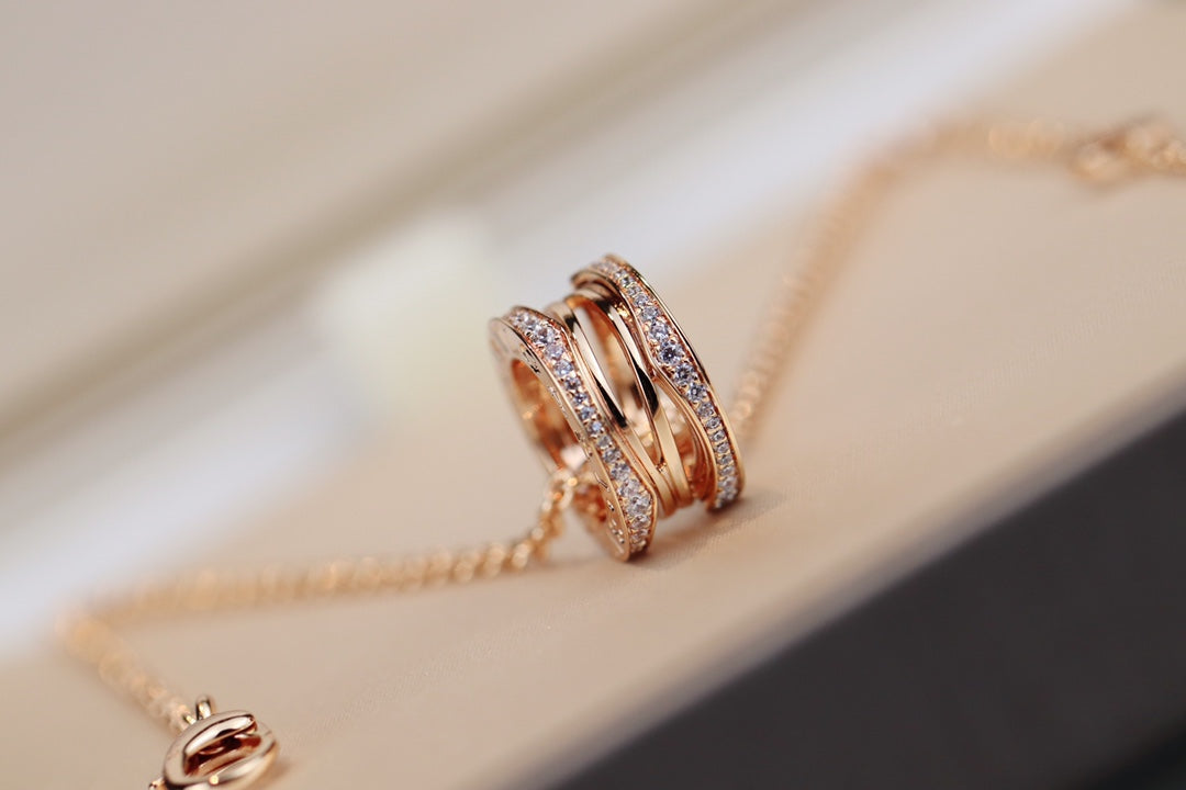 [Stellar Jewelry]ZERO 1 PINK GOLD NECKLACE