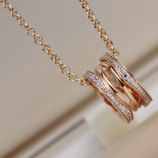 [Stellar Jewelry]ZERO 1 PINK GOLD NECKLACE