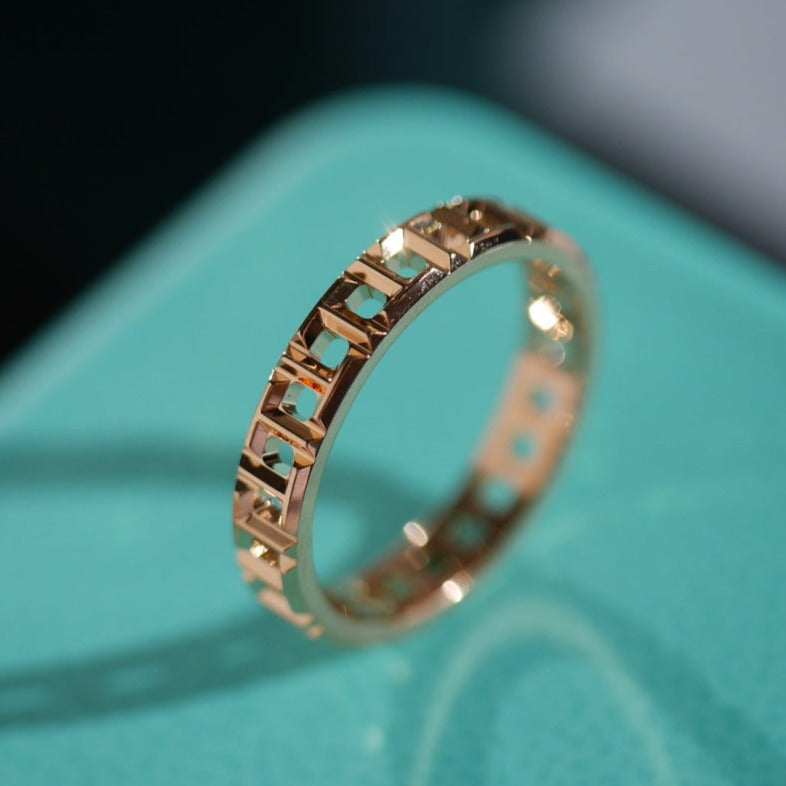 [Stellar jewels]T TRUE 3.5MM PINK GOLD RING