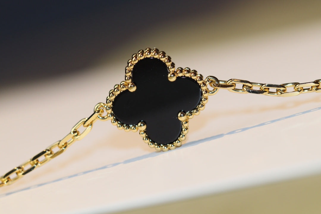 [Stellar Jewelry]CLOVER 20 MOTIFS ONYX ROSE GOLD