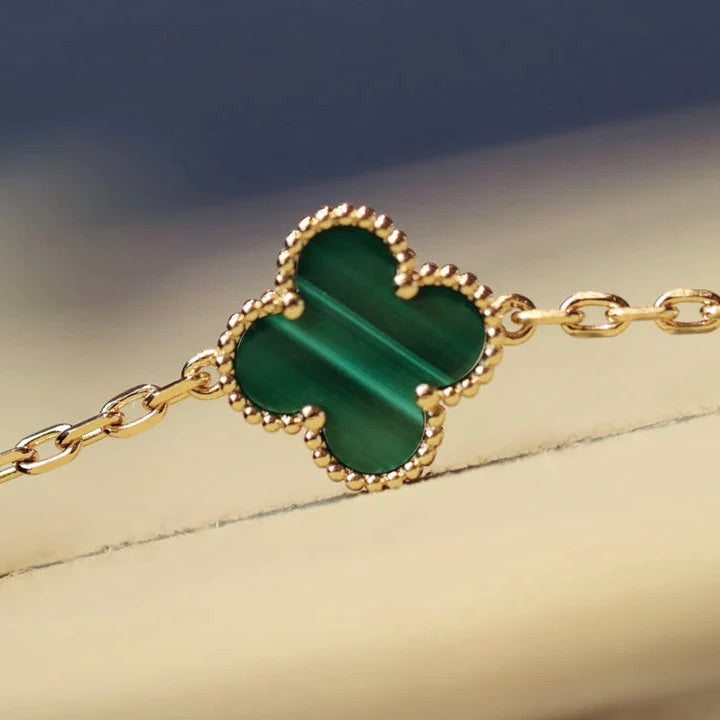 [Stellar Jewelry]CLOVER 20 MOTIFS MALACHITE GOLD
