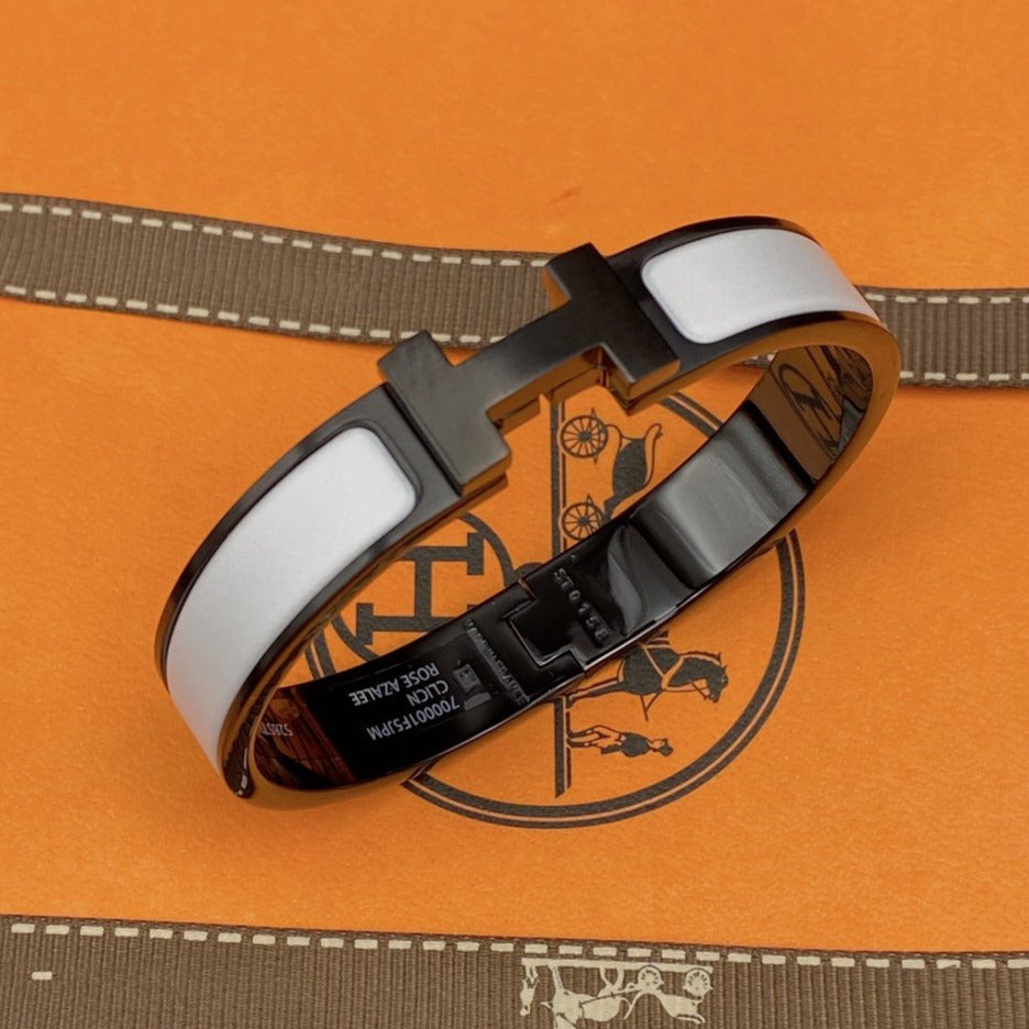 [Stellar Jewelry]H BRACELET 12MM BLACK WHITE CERAMIC