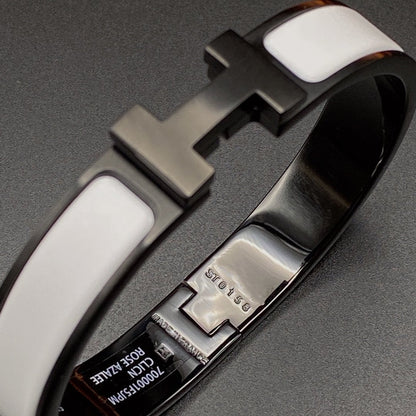 [Stellar Jewelry]H BRACELET 12MM BLACK WHITE CERAMIC