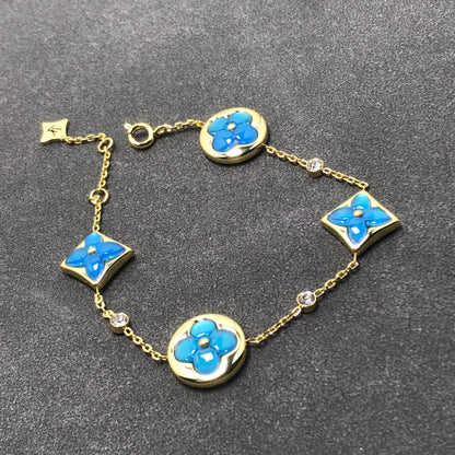 [Stellar Jewelry]STAR AND SUN TURQUOISE 4 MOTIFS 3 DIAMONDS