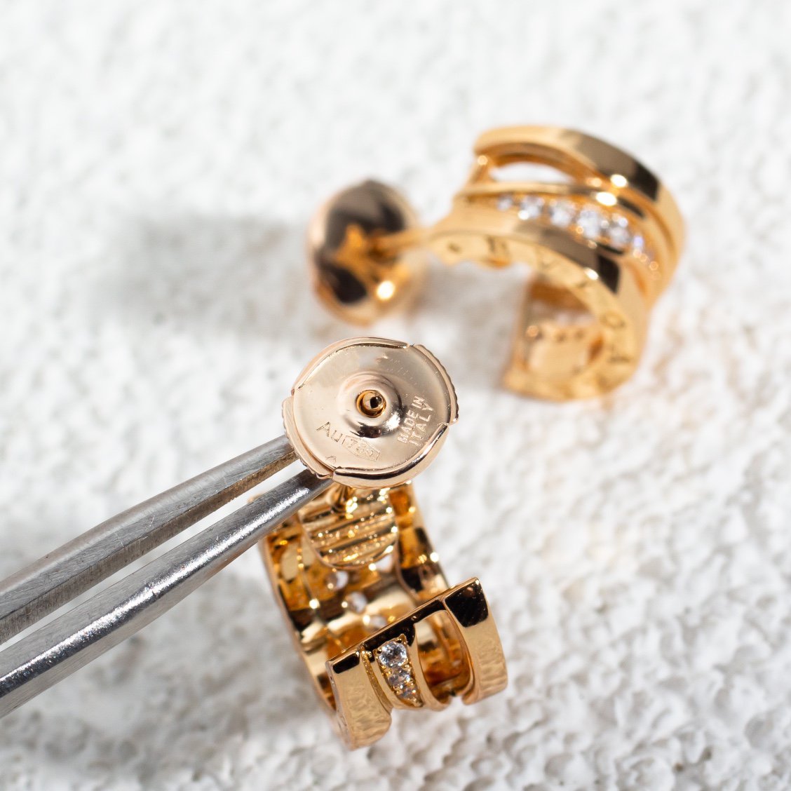 [Stellar Jewelry]ZERO 1 PINK GOLD DIAMONDS EARRINGS