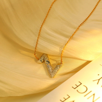 [Stellar Jewelry]VOLT SILVER DIAMOND PEDANT NECKLACE