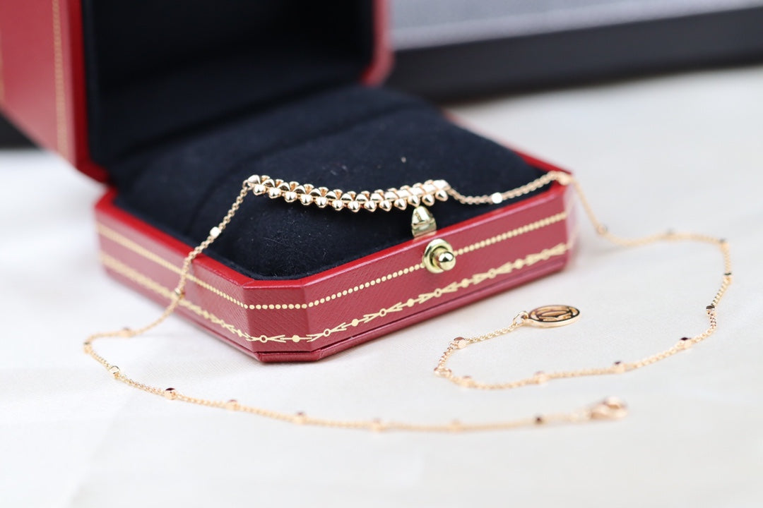 [Stellar Jewelry]CLASH PINK GOLD NECKLACE