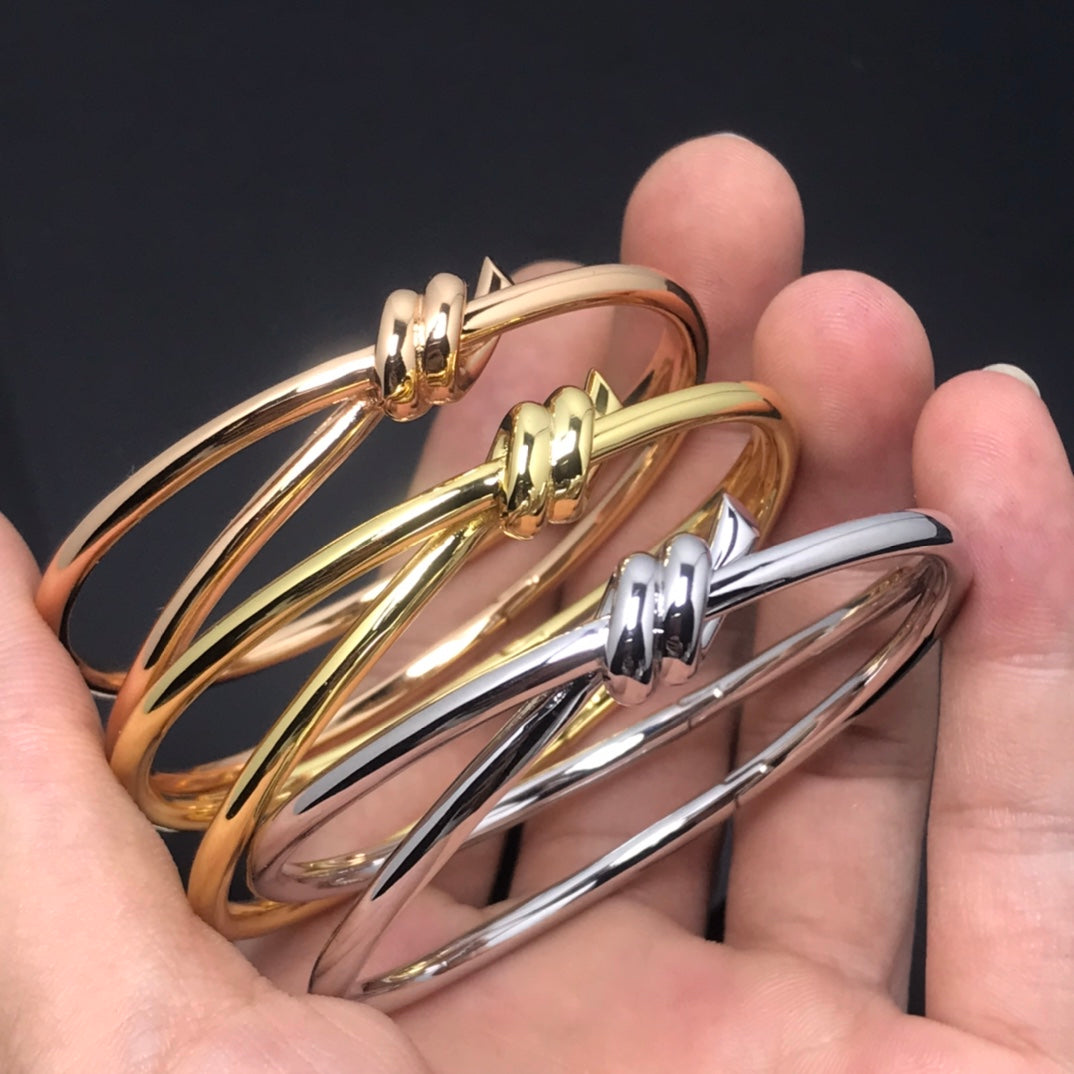 [Stellar jewels]KNOT DOUBLE ROWS BRACELET