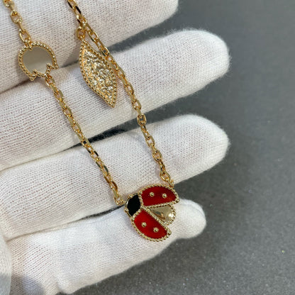 [Stellar Jewelry]LUCKY SPRING 15 MOTIFS GOLD NECKLACE