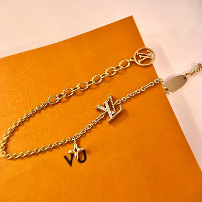 [Stellar Jewelry]LOGO STAR MOTIF GOLD BRACELET