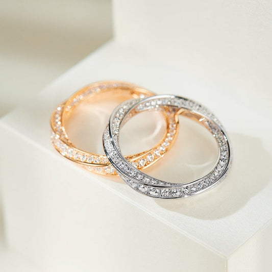 [Stellar jewels]SPIRAL DIAMOND RING