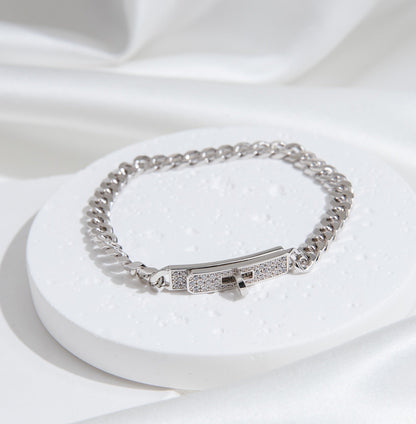 [Stellar Jewelry]KELLY CHAIN SILVER DIAMOND BRACELET