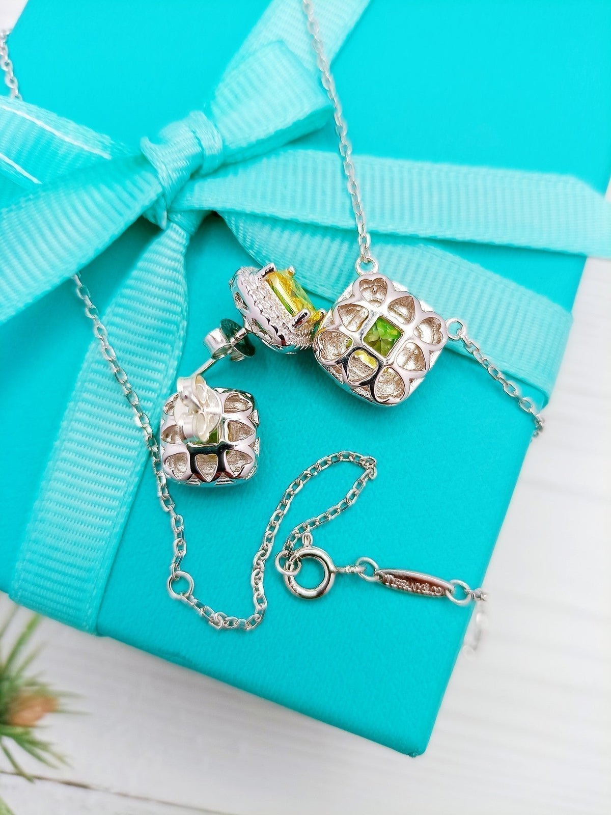 [Stellar jewels]SPARKLERS CITRINE GEMSTONE PENDANT NECKLACE STERLING SILVER