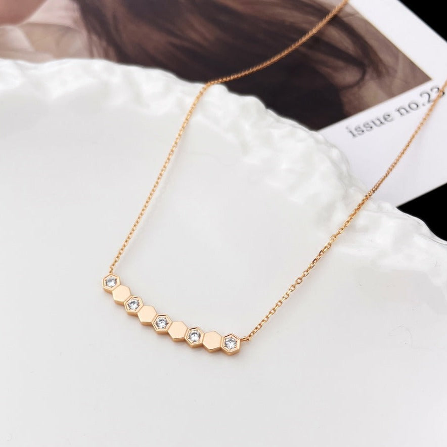 [Stellar Jewelry]BEE MY LOVE DIAMOND NECKLACE