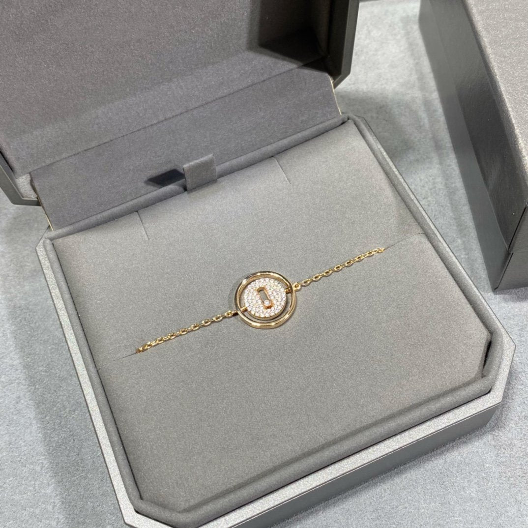 [Stellar Jewelry]LUCKY MOVE DIAMOND PAVED BRACELET