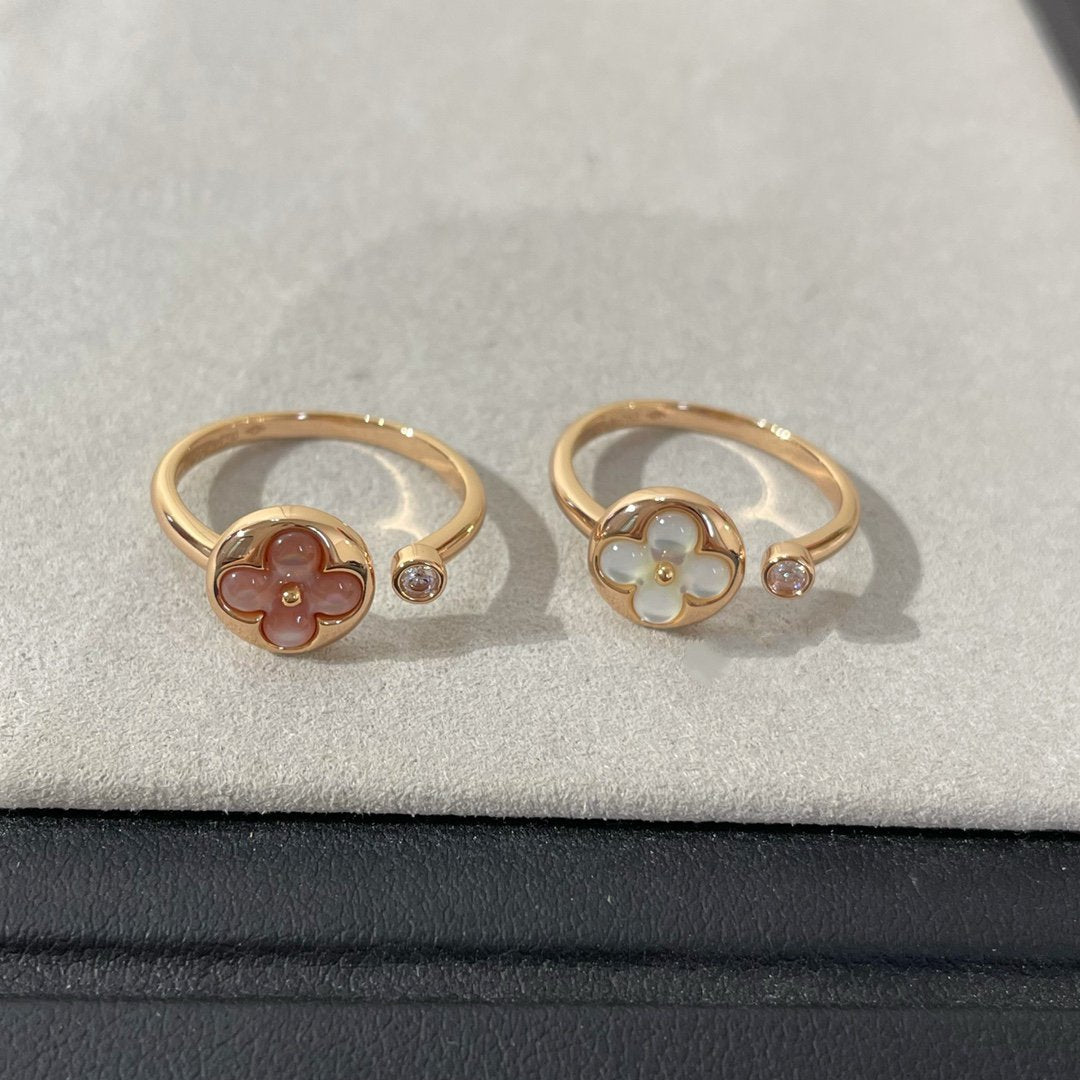 [Stellar Jewelry]SUN 1 DIAMOND PINK MOP RING
