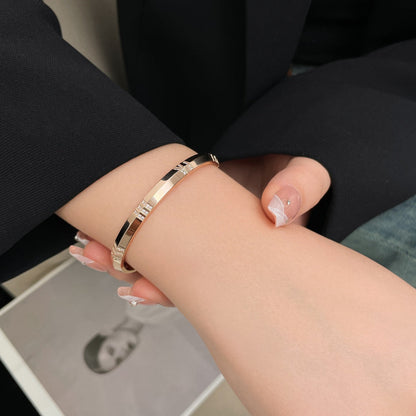 [Stellar jewels]ATLAS BRACELET 6MM DIAMOND PINK GOLD