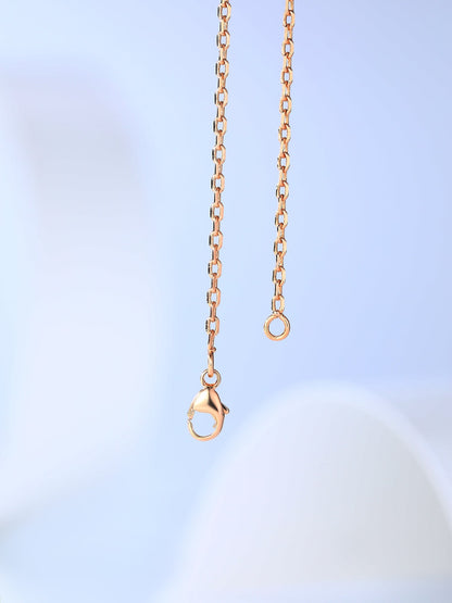 [Stellar Jewelry]H CAGE PINK GOLD NECKLACE