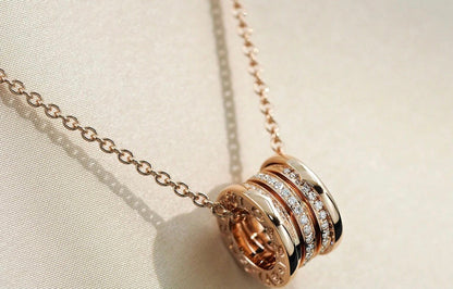 [Stellar Jewelry]ZERO 1 PINK GOLD DIAMOND NECKLACE