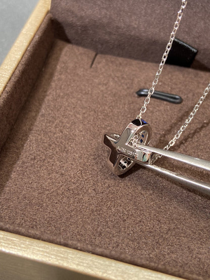 [Stellar Jewelry]LIENS DIAMOND SILVER NECKLACE