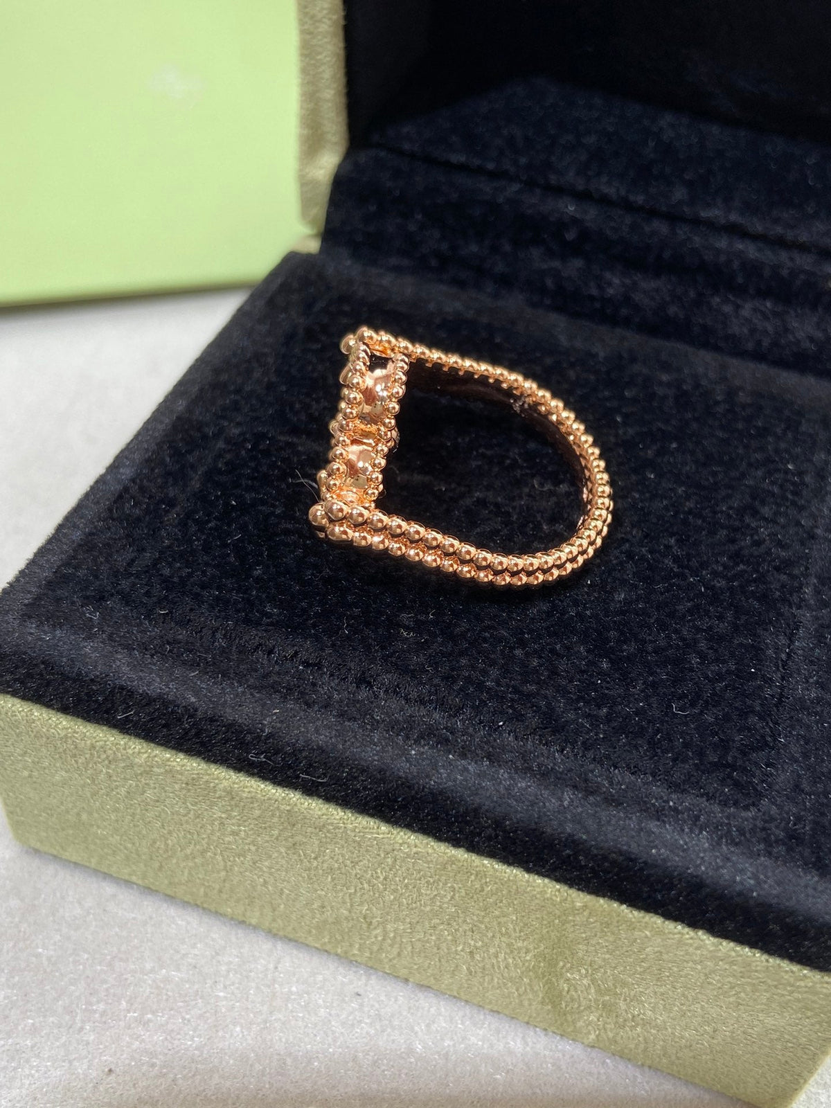 [Stellar Jewelry]CLOVER RIVERSIBLE ROSE GOLD RING