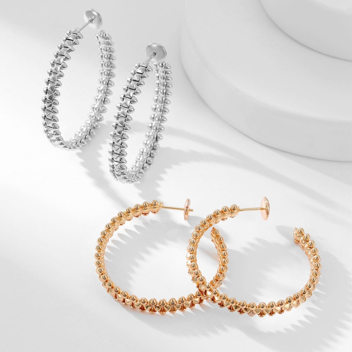 [Stellar Jewelry]CLASH HOOP LARGE EARRINGS