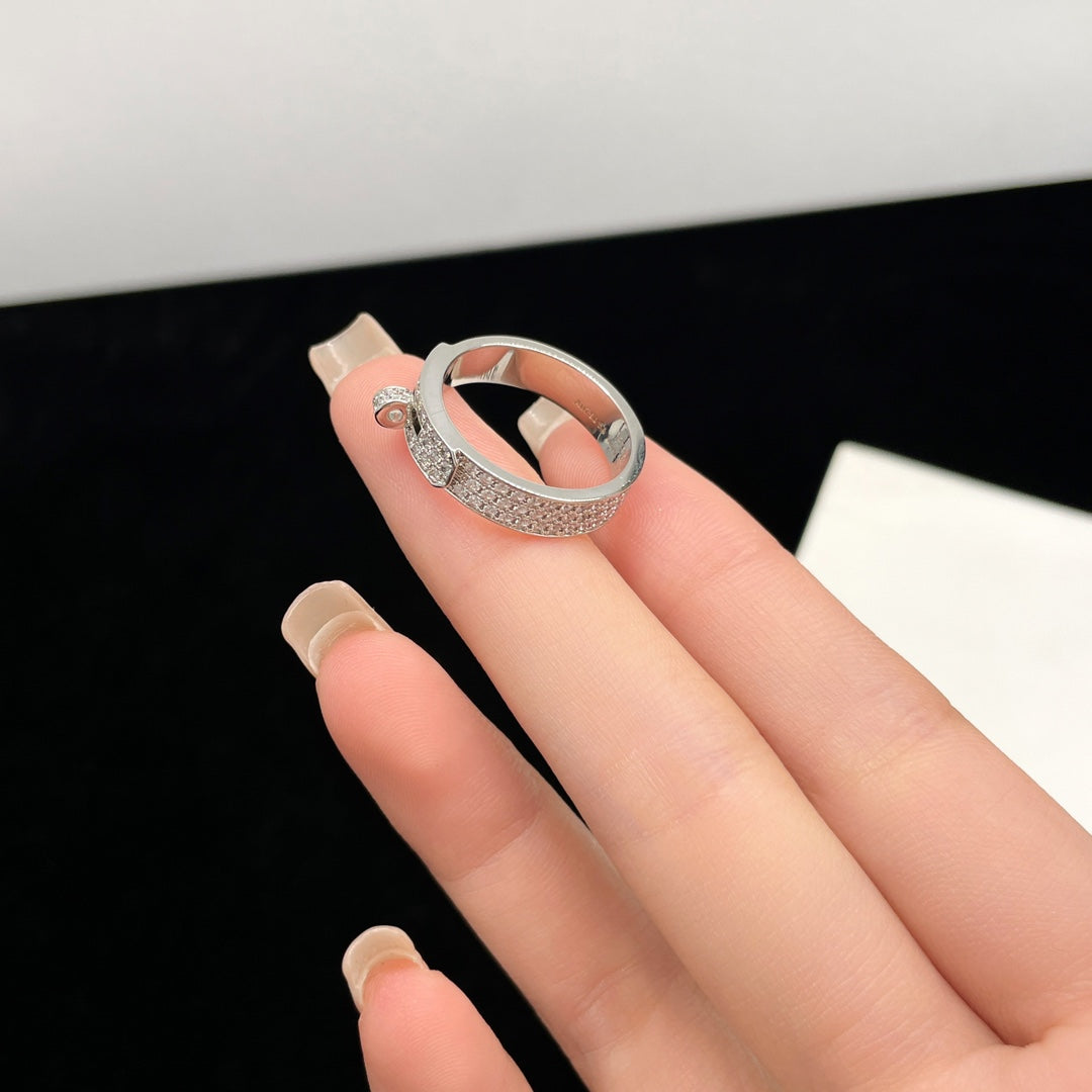 [Stellar Jewelry]KELLY SILVER DIAMOND RING