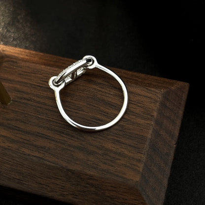 [Stellar Jewelry]RONDE SMALL SILVER DIAMOND RING